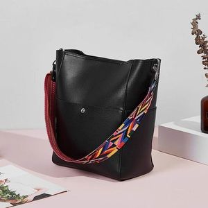 Bromen NWOT Vegan Leather Bucket Bag